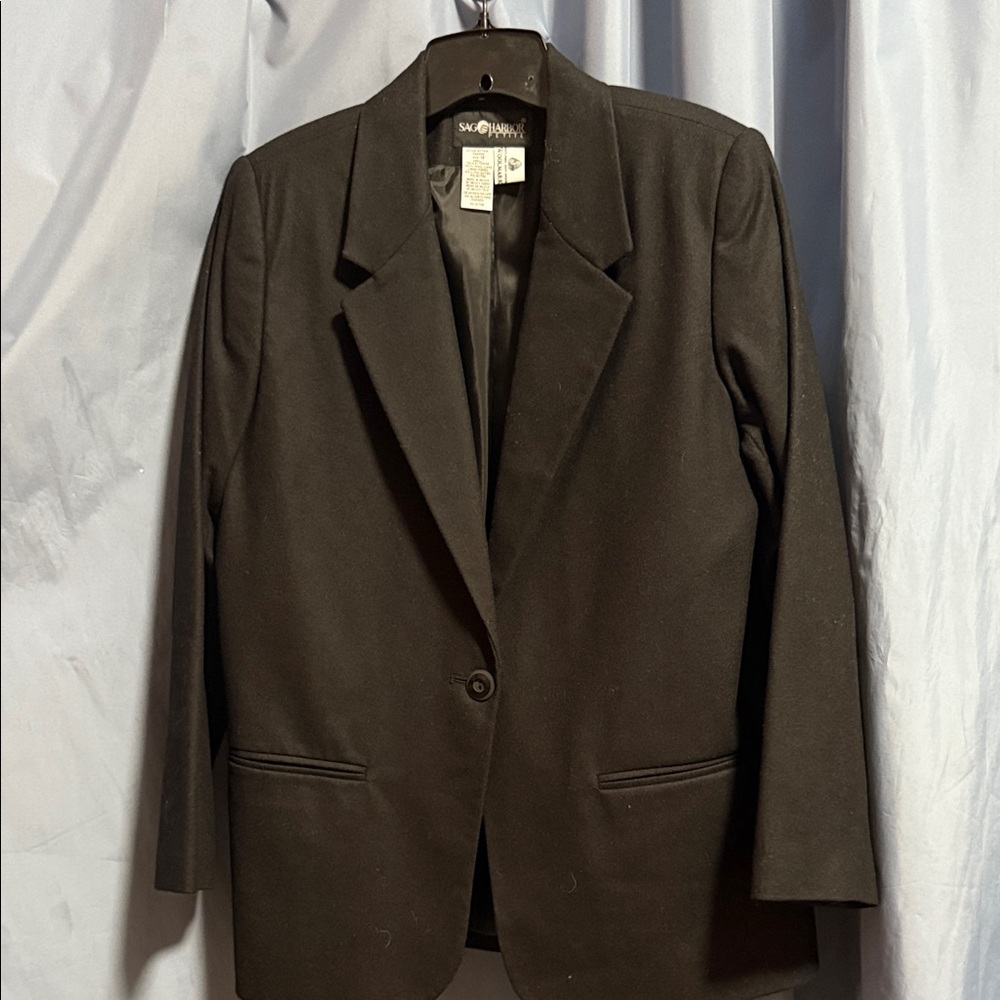 Sag Harbor Classic Black Blazer